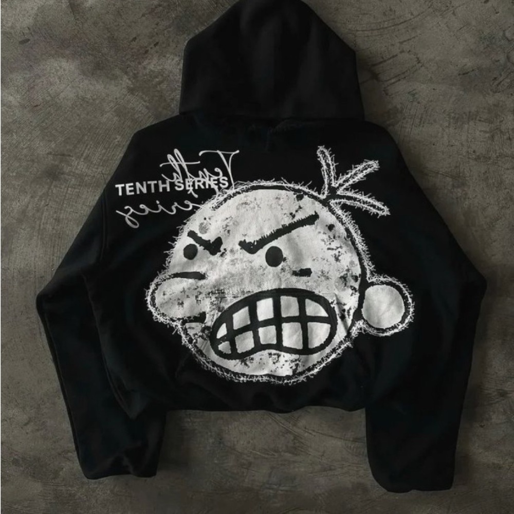This is a y2k hoodie, very cute.